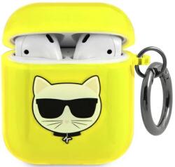 Karl Lagerfeld KLA2UCHFY husă pentru AirPods, galbenă Choupette (KLA2UCHFY)