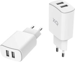 XQISIT NP Travel Charger Dual USB-A 4.8A white (50855)