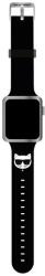 Karl Lagerfeld curea KLAWLSLCK Apple ceas 42/44/45mm curea neagră Silicon Choupette Heads (KLAWLSLCK)