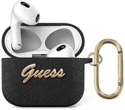 Guess Ghici GUA3SASMK AirPods 3 acoperă negru Saffiano Script Metal Collection (GUA3SASMK)