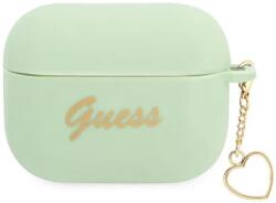Guess Ghici GUAPLSCHSN AirPods Pro acoperă verde Silicon Charm Heart Collection (GUAPLSCHSN)