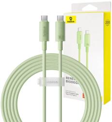 Baseus Fast Charging cable USB-C to USB-C Habitat Series 2m 100W (green)