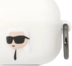 Karl Lagerfeld AirPods Pro cover white Silicone Karl Head 3D (KLAPRUNIKH)