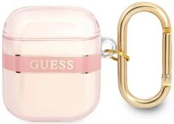 Guess GUA2HHTSP husă pentru AirPods, roz, Strap Collection (GUA2HHTSP)