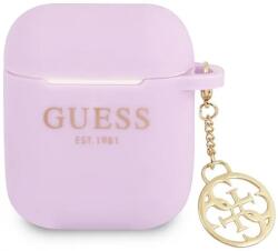 Guess GUA2LSC4EU husă pentru AirPods mov, Charm Collection 4G (GUA2LSC4EU)