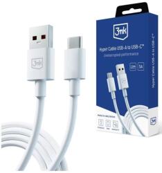 3MK Hyper Cable USB-A to USB-C 5A 60W 1.2m white