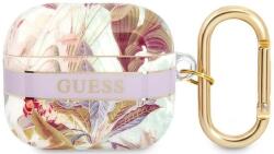 Guess Ghici GUA3HHFLU AirPods 3 acoperi violet curea de flori Colectia (GUA3HHFLU)