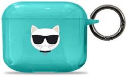 Karl Lagerfeld KLA3UCHFL husă pentru AirPods 3, albastră Choupette (KLA3UCHFL)