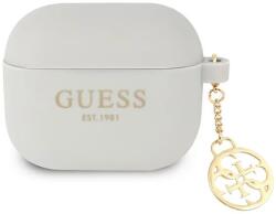 Guess Husă Guess GUA3LSC4EG pentru AirPods 3, gri, din silicon, Charm 4G Collection (GUA3LSC4EG)