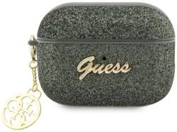 Guess husă AirPods Pro 2 khaki Glitter Flake 4G Charm (GUAP2GLGSHA)