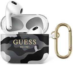 Guess GUA3UCAMG husă pentru AirPods 3, neagră Camo Collection (GUA3UCAMG)