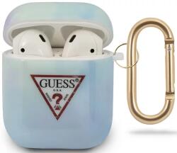 Guess GUACA2TPUMCGC02 husă pentru AirPods, albastră, Tie & Dye Collection (GUACA2TPUMCGC02)