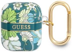 Guess GUA2HHFLN husă pentru AirPods, verde, Flower Strap Collection (GUA2HHFLN)