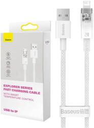 Baseus Fast Charging cable Baseus USB-A to Lightning Explorer Series 2m, 2.4A, white (6932172629021)