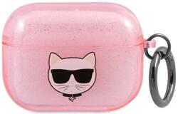 Karl Lagerfeld KLA3UCHGP husă pentru AirPods 3 roz Glitter Choupette (KLA3UCHGP)