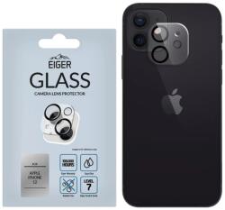 Eiger Eiger 3D GLASS aparat de fotografiat Lens Protector pentru Apple iPhone 12 în clar/negru