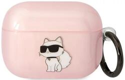 Karl Lagerfeld husă roz pentru AirPods Pro Ikonik Choupette (KLAPHNCHTCP)