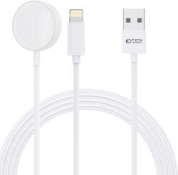 Tech-Protect Ultraboost 2in1 Magnetic Charging Cable & Lightning 150cm Apple Watch White (9490713932780)