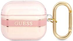Guess Husă Guess GUA3HHTSP pentru AirPods 3, roz, Strap Collection (GUA3HHTSP)