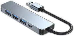 Tech-Protect Adaptor 5în1 TECH-PROTECT V0-HUB gri (9490713935255)