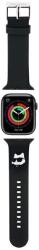 Karl Lagerfeld KLAWLSLCNK Curea Apple Watch 42/44/45/49mm negru 3D Rubber Choupette Head (KLAWLSLCNK)