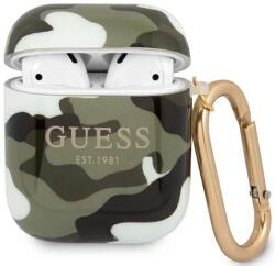 Guess GUA2UCAMA husă pentru AirPods khaki Camo Collection (GUA2UCAMA)