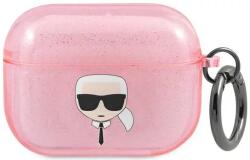 Karl Lagerfeld KLAPUKHGP AirPods Pro capac roz Glitter Karl`s Cap (KLAPUKHGP)