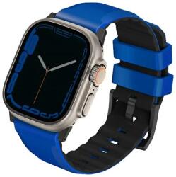 UNIQ Linus Apple Watch Series 1/2/3/4/5/6/7/8/SE/SE2/Ultra 42/44/45/49mm Airosoft Silicone racing blue (UNIQ-49MM-LINUSRBLU)
