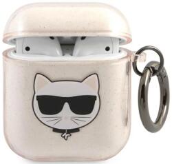 Karl Lagerfeld KLA2UCHGD AirPods acoperă aur Glitter Choupette (KLA2UCHGD)