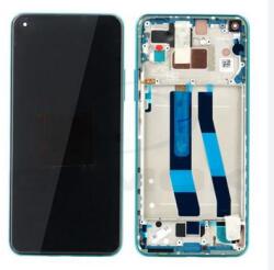  Xiaomi Mi 10 Lite 5G, Redmi 10X, Redmi 10X Pro Előlap Keret+LCD Kijelző+Érintőpanel, Zöld, Green (5600090J9A00) Service Pack