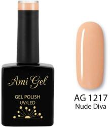 Ami Gel Oja Semipermanenta - Multi Gel Color - The One Nude Diva AG1217 14ml - Ami Gel