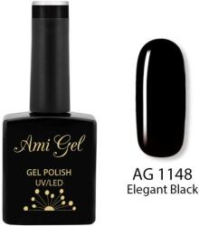 Ami Gel Oja Semipermanenta - Multi Gel Color - The One Elegant Black AG1148 14ml - Ami Gel