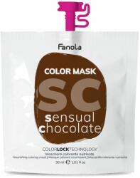 Fanola Masca Coloranta Hranitoare cu Pigment Ciocolatiu Intens - Color Mask Sensual Chocolate 30ml - Fanola