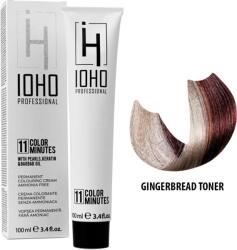 IOHO Professional Vopsea de Par Permanenta Fara Amoniac Tip Toner Cafeniu - Color 11 Minutes Gingerbread Toner - IOHO Professional