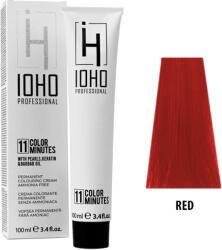 IOHO Professional Vopsea de Par Permanenta Fara Amoniac Tip Corector Rosu - Color 11 Minutes Corrector Red - IOHO Professional