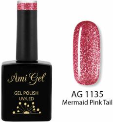 Ami Gel Oja Semipermanenta - Multi Gel Color - The One Mermaid Pink Tail AG1135 14ml - Ami Gel