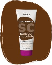 Fanola Masca Coloranta Hranitoare cu Pigment Ciocolatiu Intens - Color Mask Sensual Chocolate 200ml - Fanola
