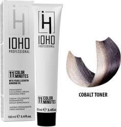 IOHO Professional Vopsea de Par Permanenta Fara Amoniac Tip Toner Gri Inchis - Color 11 Minutes Cobalt Toner - IOHO Professional