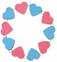 DETOA Bratara pentru copii cu inimioare roz si albastre (B505314)