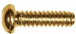 Boston SS-20-G switch bolt, 3, 4x12mm, 12pcs, dome head, 6-32 thread for USA lever switches, gold