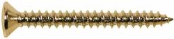 Boston TS-03-G screw, 4x45mm, 12pcs, oval countersunk, tapping, for neck mount, gold