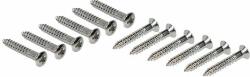 Boston WS-14-N screw, 2, 4x16mm, 12pcs, oval countersunk, for HB pu ring long, nickel