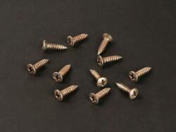 Boston TS-01-N/REL screw, 3x12mm, 12pcs, oval countersunk, tapping, for pickguard, nickel relic