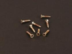 Boston MRC-MRSCWNL mounting ring screws, flat head 2.4 x13mm, 8/pack, nickel relic for two pickups