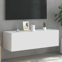 vidaXL fehér fali TV-szekrény LED-világítással 100 x 35 x 31 cm (837295) - vidaxl