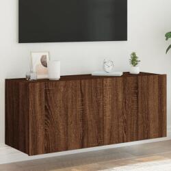 vidaXL barna tölgy színű fali TV-szekrény LED-ekkel 100 x 35 x 41 cm (837329)