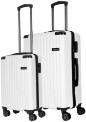 HaChi Memphis fehér 4 kerekű 2 részes bőrönd szett (Memphis-S-M-feher)