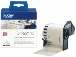 Brother DK-22113 folytonos szalagcímke 62mm x 15, 24m öntapadós Clear DK22113 (DK22113)
