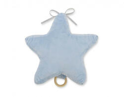 BabyLion Prémium Zenélő csillag párna - Kék - babatappancs