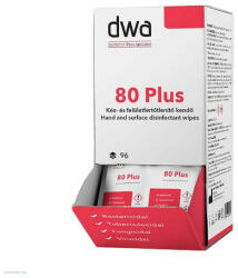 DWA Törlőkendő nedves bőr-és felületfertőtlenítő DWA80Plus 96x1lap kínáló
